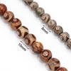 8/10mm Natursteinperlen Vintage DZI Achat Rund Lose Abstandshalterperle für Schmuckherstellung DIY Armbänder Halsketten Zubehör