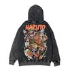 Naruto Vintage Oversized Hooded Jacket - Japanese Anime Style (Autumn/Winter)