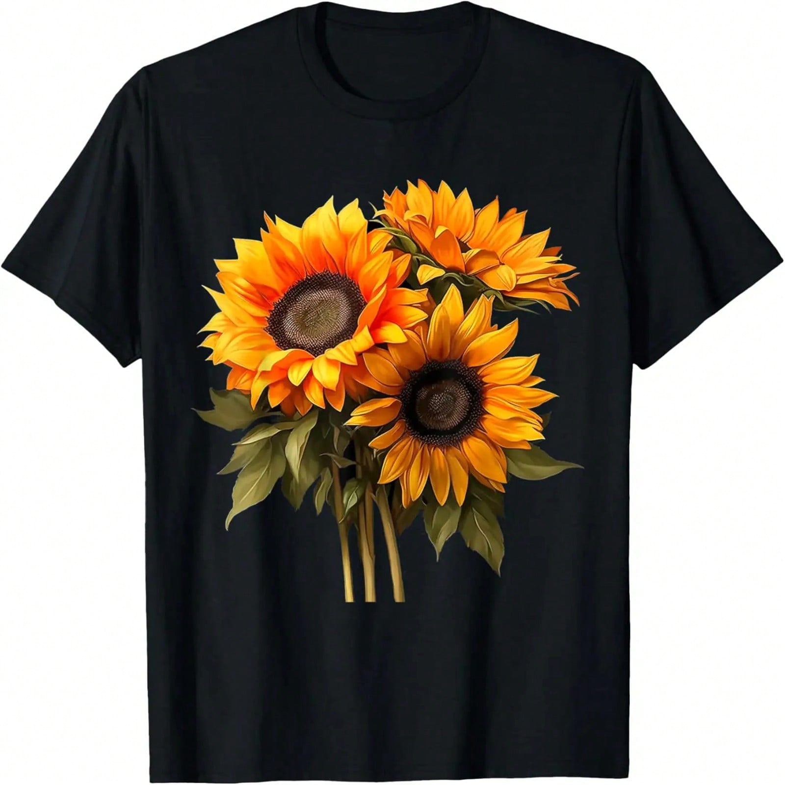 Yellow Sunflower Cute Summer Sun Flowers Floral Positivity T-Shirt S разноцветный