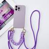 Marble Chain Case For OPPO Find X5 Lite X8 Pro Realme 12 C65 C67 C63 Reno 12F 11F 10 Crossbody Strap Lanyard Bracelet Soft Cover
