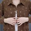 Women's Corduroy Shackets Jacket Oversized Button Down Lapel Coat Casual Long Sleeve Blouses Tops Fall Outerwear