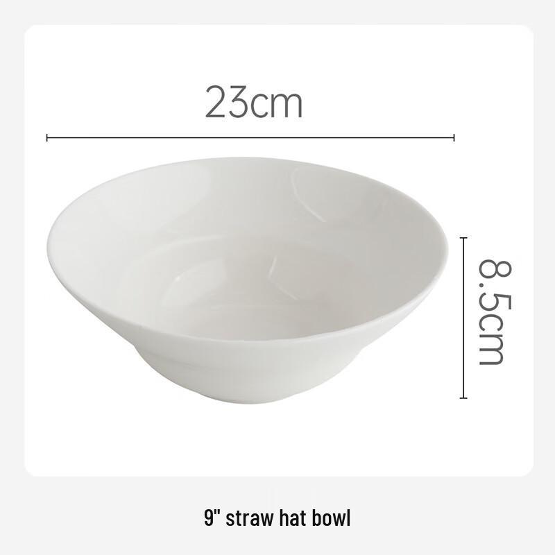 Керамическая миска Yuyi Angel 9 дюймов в форме соломенной шляпы