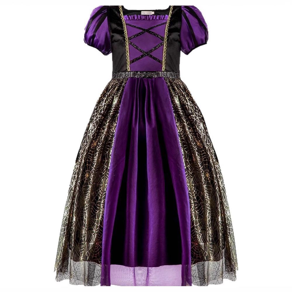 Baby Girls Halloween Witch Costume Children Cosplay Dresses Party Clothes Dress