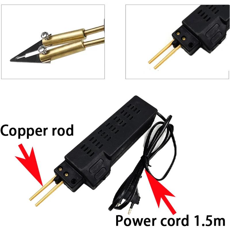 Plastic Welder 50W Hot Nail Gun With 200 Nails Car Bumper Repair Kit Cracking Tool Garage Nailer Welding Wire Tool PVC Machine