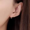 Elegant 3D Gold-Plated S925 Sterling Silver Ear Cuffs for Women