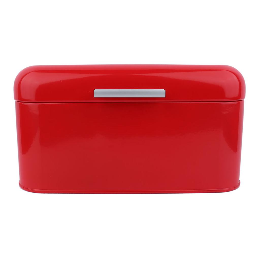Solid Color Retro Metal Bread Bin Box Large Capacity Kitchen Storage Container