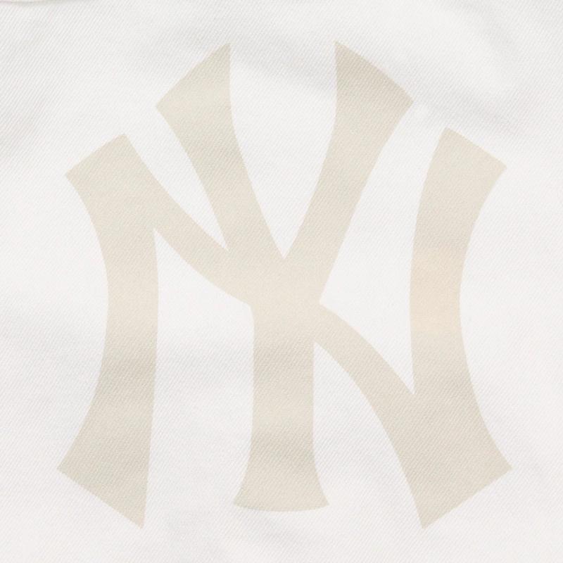 New MLB Denim Jackets Unisex Ivory White 31DKW1111-50I