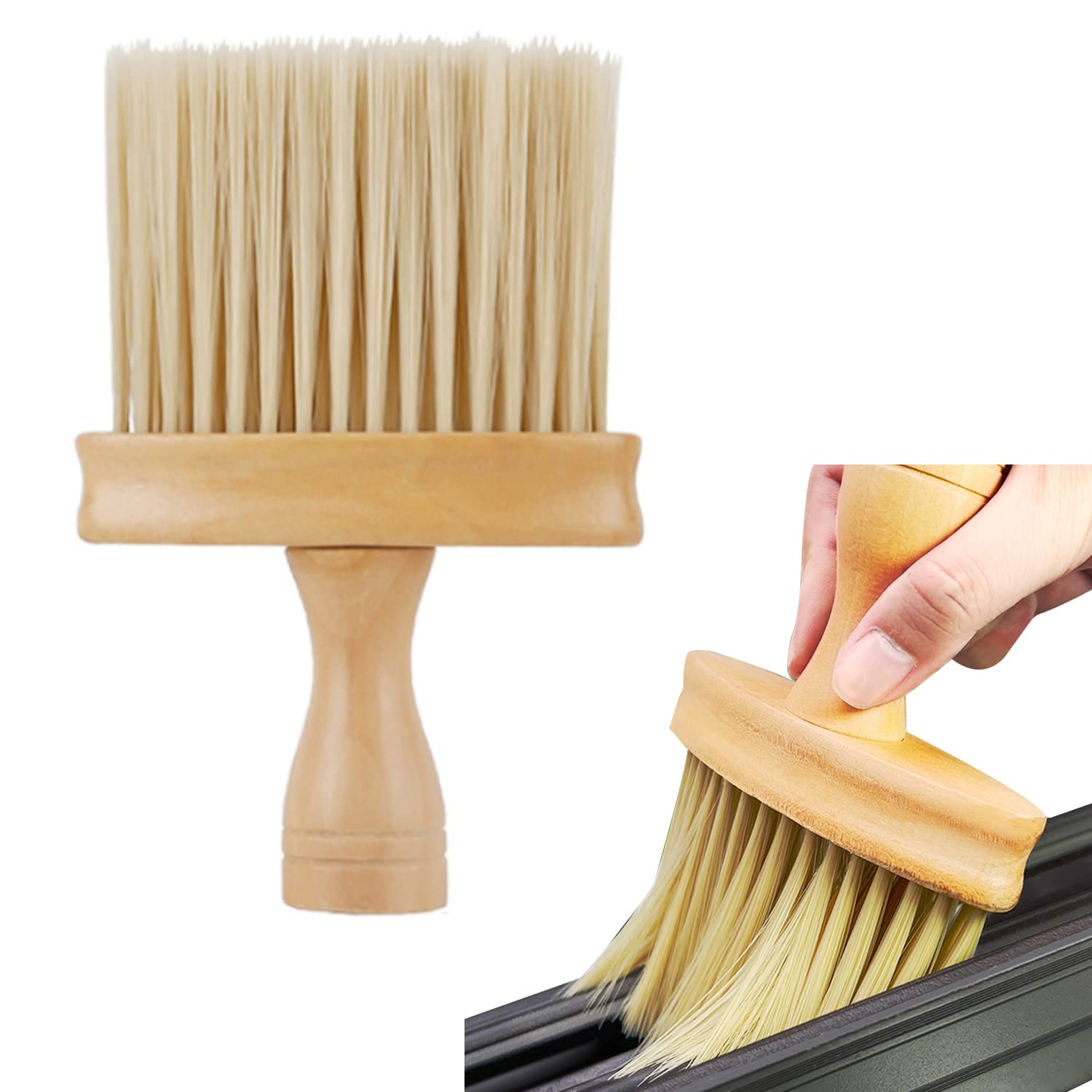 

nalaina Car Wash Brush Cleaning Brush High Density Car Interior Garbage Cleaning Crevice Cleaning 16*10.5cm