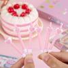 Creative pink love cake birthday candle baking cake decorative candle children's festival 2026 love