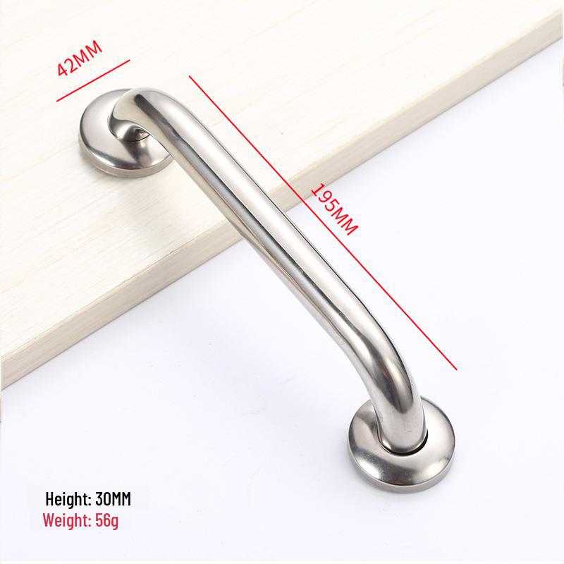Stainless Steel Fire Door Handle 304#201#, Round Tube, Wooden Door, Versatile Bathroom Handrail