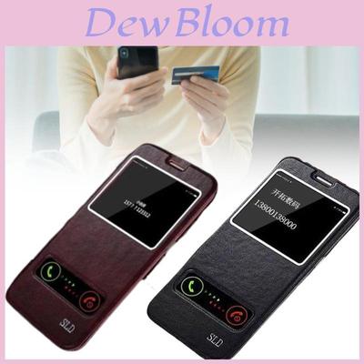 For Samsung S6 S7 S7edge S6edge Leather Phone Case With Shockproof Dual Window Flip Cover For Home And Travel