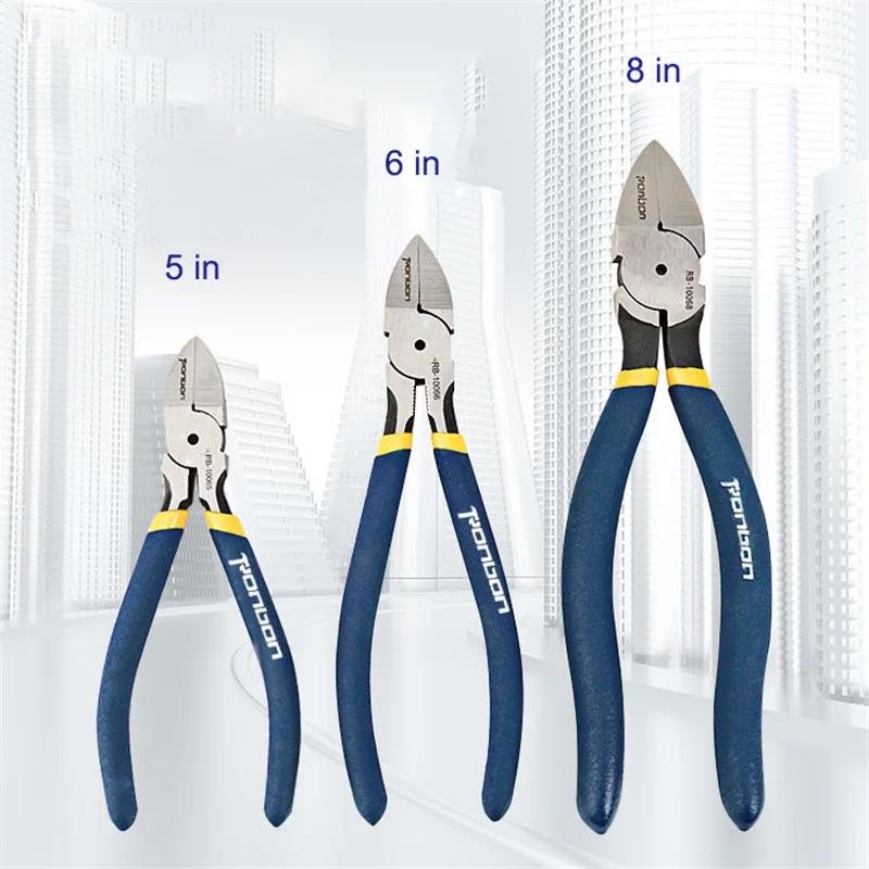 5 Inch OR 6 Inch Professional Cutting Pliers Wire Stripping Tool Side Cutter Cable Burrs Nipper Electricians DIY Repair Tools