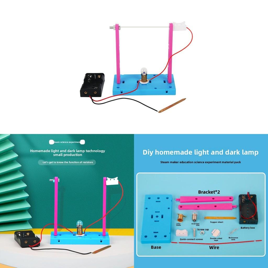 Diy Science Experiment Kit With Light And Dark Lamp For Student Learning