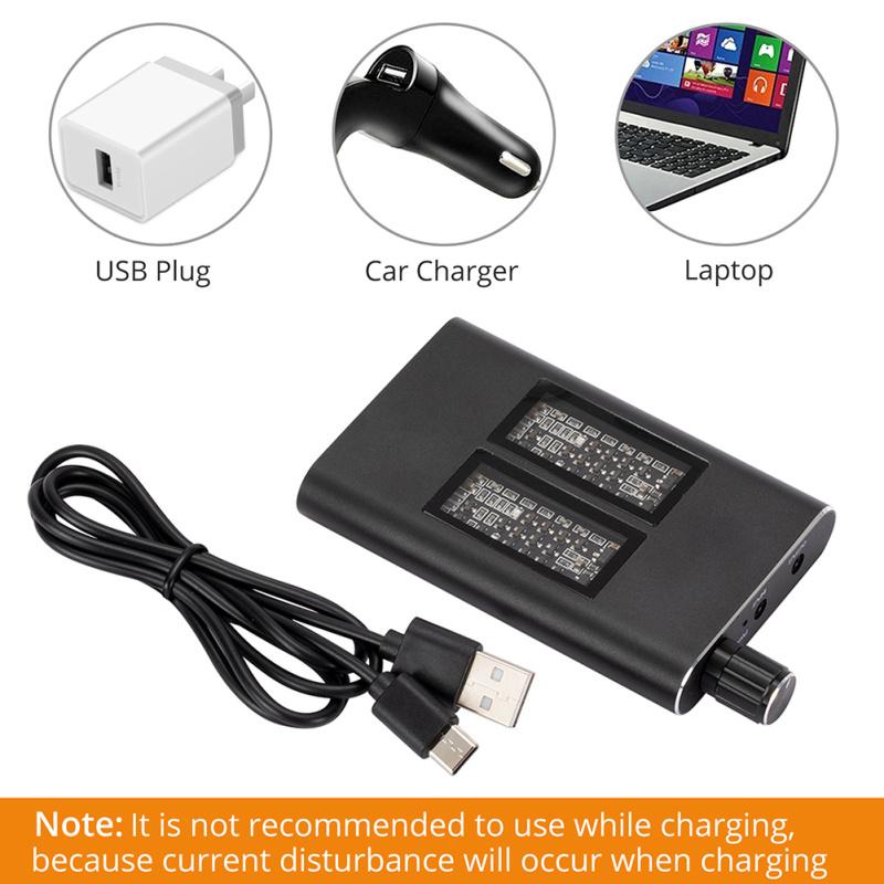 16-150 Ohm Hifi-Kopfhörerverstärker 3,5-mm-Aux-Eingangsbuchse Tragbarer einstellbarer Audioverstärker für