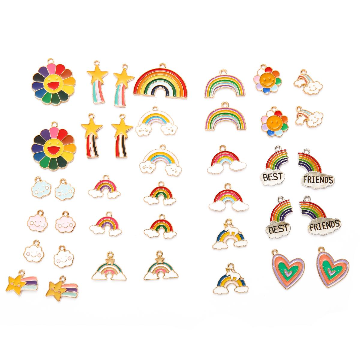 

10 шт., металлические эмалированные подвески, подвески для женщин и детей, ожерелье, браслет, аксессуары для самостоятельного изготовления ювелирных изделий 11