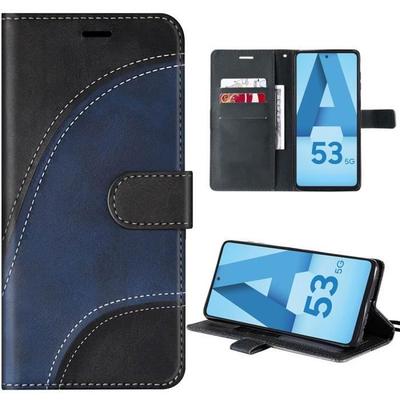 Protective Case - BOOLING - for Samsung Galaxy A53 5G - Semi-rigid - Black - Spliced Wave Pattern