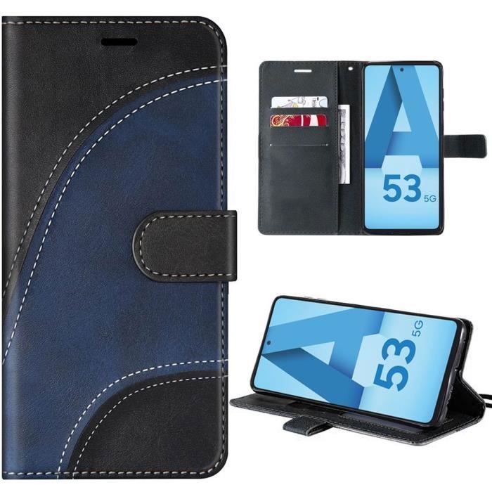 Coque de protection - booling - samsung galaxy a53 5g - semi-rigide - noir - motif vague épissée