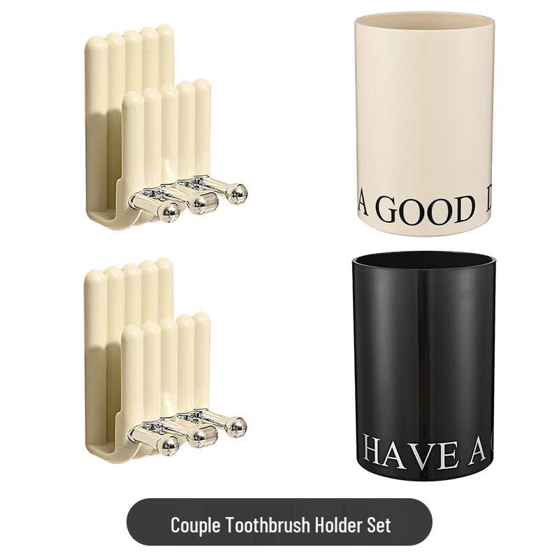 LIEI Suction Cup Wall-Mounted Toothbrush Holder