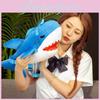 Head Shark Tiger Shoulder Bag  Cute Plush Backpack For Kids Soft Toy Animal