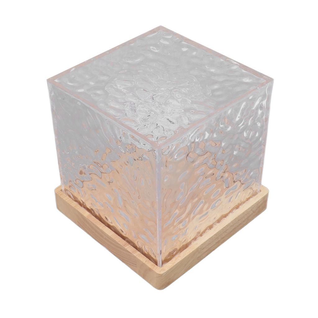 RGBW Light 16 Color Crystal Light Squared Dynamic Projection Remote Table Light for Living Room