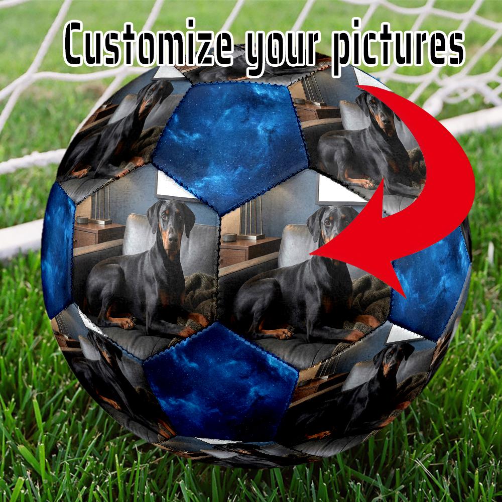 1 pz Pallone da Calcio Personalizzato con Foto Dimensione 5 Pallone da Calcetto Indoor alla Moda Colorato Gioco da Cortile - Ottimo Regalo per Appassionati di Sport
