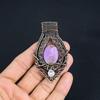 Purpurite Jewelry, 999 Copper Wire Wrapped Pendant Handmade Gemstone Jewelry, Gifts For Wife Brand New Pendant