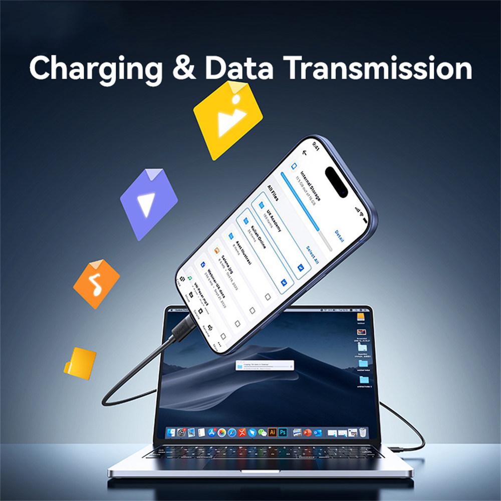 USAMS SJ777 U94 3A 18W USB-A to Type-C Fast Charging Cable Data Transfer Cord for Phones/Tablets