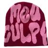 Hot Sell Customized  Adult Fashion Printing Soft Winter Hat Knitted With Letters for Men and Women