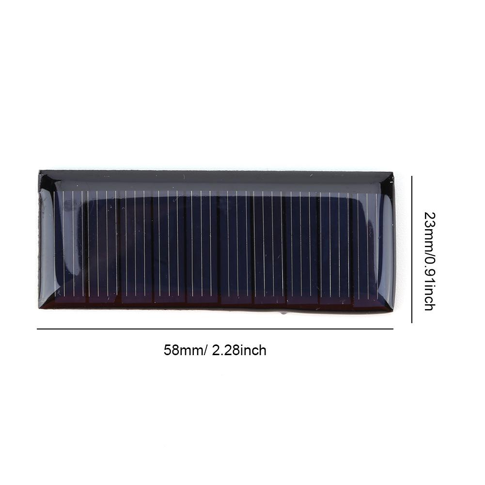 100-1pcs Mini Solar Cell Panel 5V 0.23W 45MA Pocket Solar Charging Panels Polysilicon Power Bank for 3.7V Solar Toy/LED Light