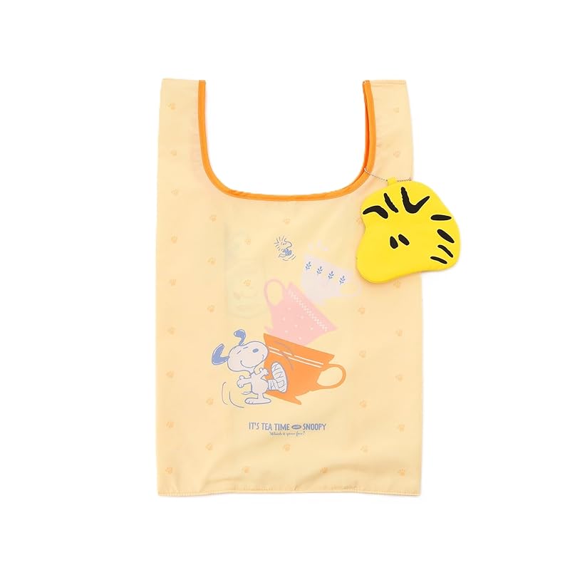 

[ afternoon tea living ] AfternoonTea LIVING Eco bag/shopping bag JJ14 Compact bag/PEANUTS yellow