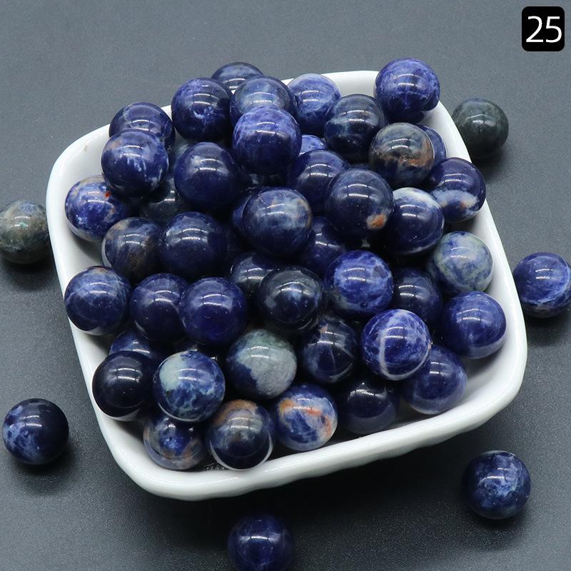 1189-12MM Natural Round Crystal Stone Bead, No Hole, Mini Small Ball for DIY Jewelry and Crafts