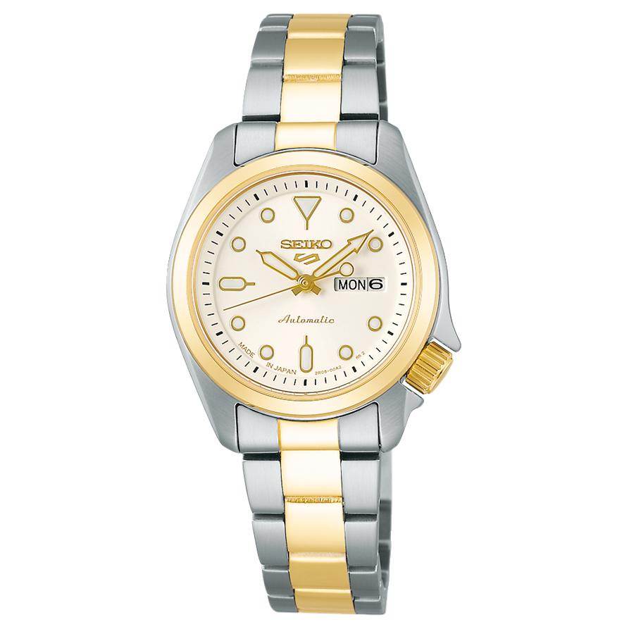 

SEIKO SKX 100m Water Resistant Automatic Mechanical Movement Stainless Steel Strap Watch 28mm SRRA002 Gold Dial