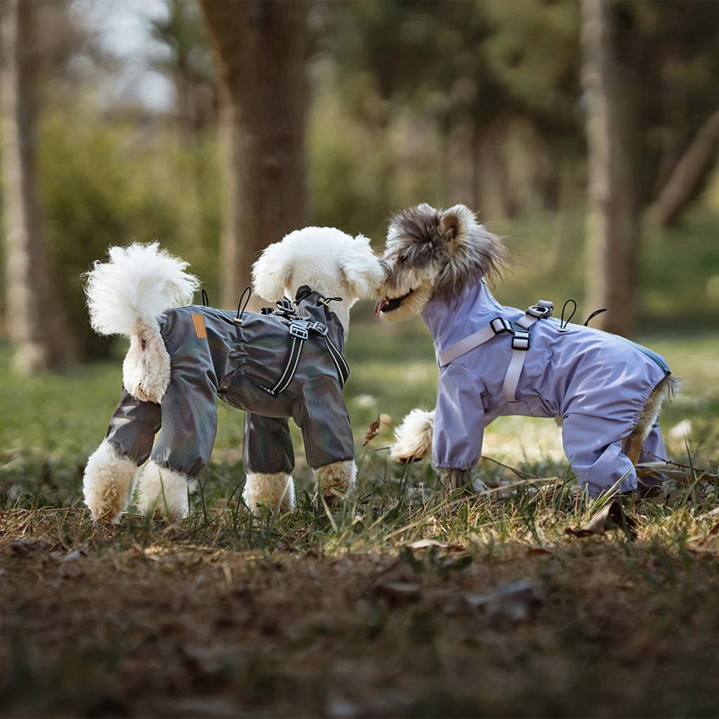 Pet Dog Raincoats Suitable for Large Medium and Small Dog Clothes Windproof and Waterproof Puppy Rainwear