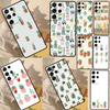 Cute Cactus Potted Plant Case For Samsung Galaxy S22 Ultra Note 20 S21 Ultra S9 S10 Note 10 Plus S20 FE Phone Cover