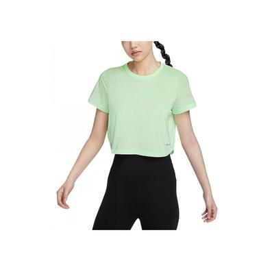 Crew Neck Pullover Solid Short Sleeve Top Women Tops Steam-Green FN4118376