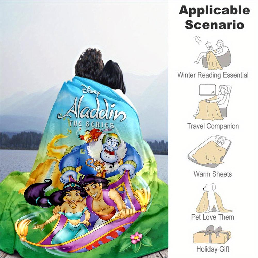 1pc, Disney Aladdin The Serics Blanket Soft and Cozy for All Seasons, Living Room, Travel, Camping, Car Blankets