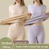 Men's Thickened Wool Silk Thermal Underwear Set for Autumn and Winter