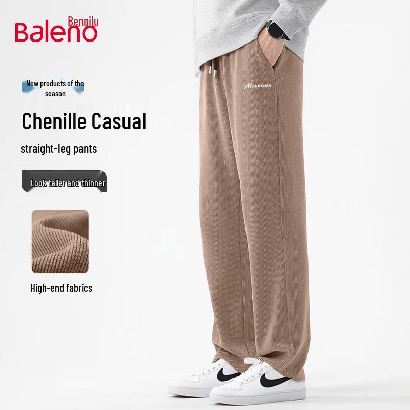 

Baleno Men s Chenille Straight-Leg Casual Pants 3XL