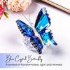 Decorative Items, Blue Crystal Butterfly for Home Decor, Decor Items for Living Room, Office Desk Enhancement, Single Piece Home Decoration Items