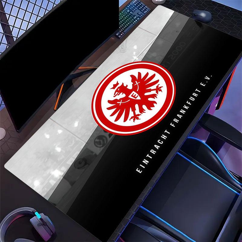 Eintracht Frankfurt Mauspads, Große Gaming-Schreibtischmatte, Rutschfestes XXL-Mauspad für Laptop & Tablet, Mini-PC-Spielmatte mit genähten Kanten