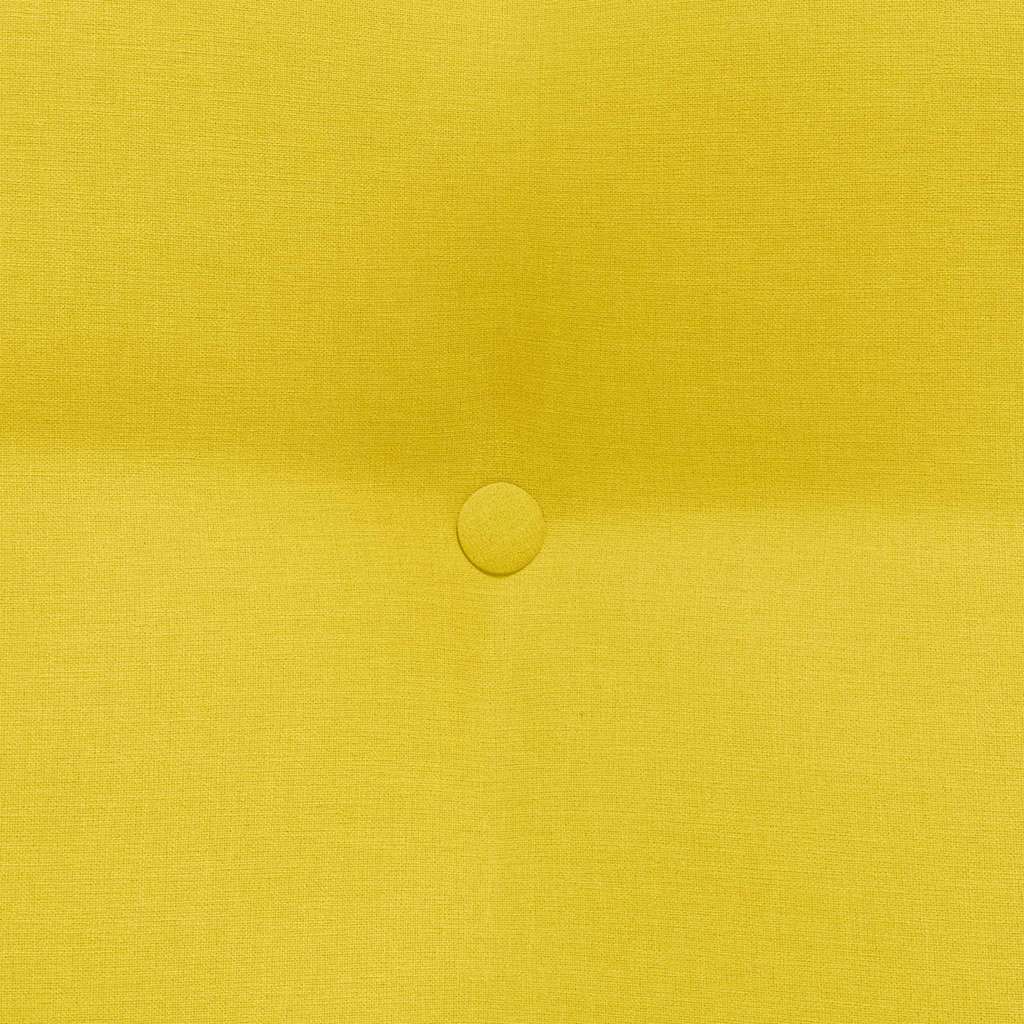 Back Cushion Light Yellow 45 x 24 x 50 cm Fabric