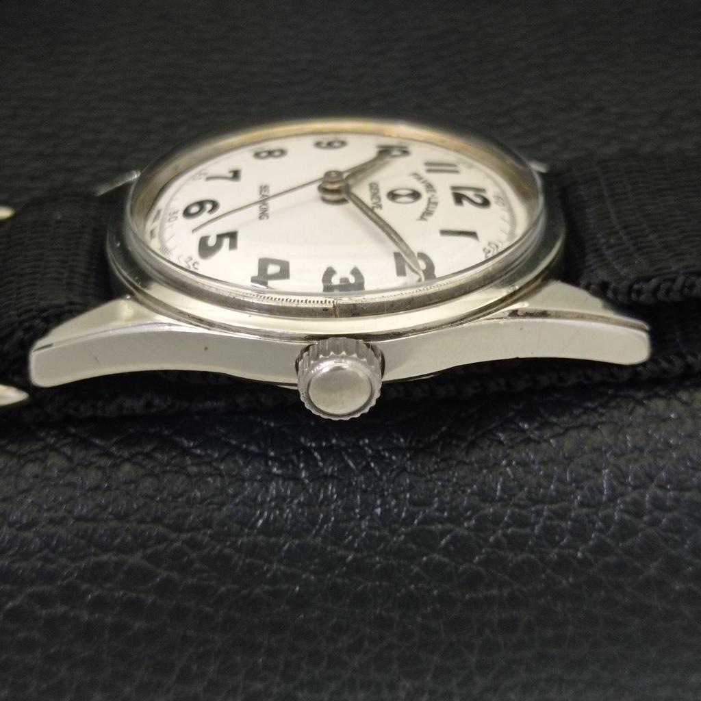 FAVRE LEUBA SEA KING 101 HAND-WINDING VINTAGE SWISS MENS WHITE WATCH A702008-5 R208-a702008