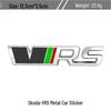 Volkswagen Skoda RS Emblem Set: Octavia Rapid Grille, VRS Fender, Metal Tail & Body Stickers