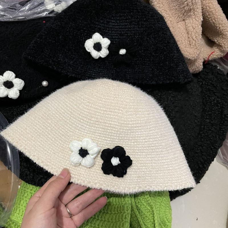 Solid Color Woolen Bucket Hat for Baby Autumn Winter Warm Boy Girl Fisherman Cap Korean Thicken Kids Panama Sun Hats