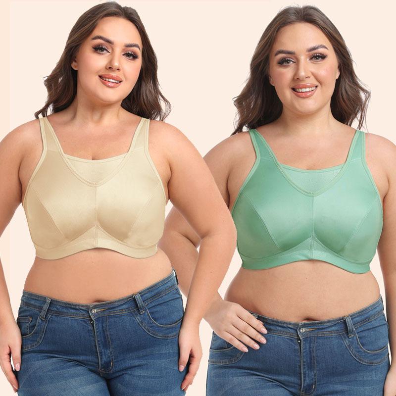 High-heeled Full-coverage Shockproof Large-size Sports Bra for Large Breasts European and American Yoga and Fitness Underwear