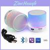 Portable Mini Cracked Bluetooth Speaker With Led Light Wireless Speaker Gift Car Home Outdoor
