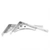2pc Newest Silver Color Tripod Bracket for Wall Shelf Bookcase Compartment Mounting Bracket Mount Fixed Support Shelf