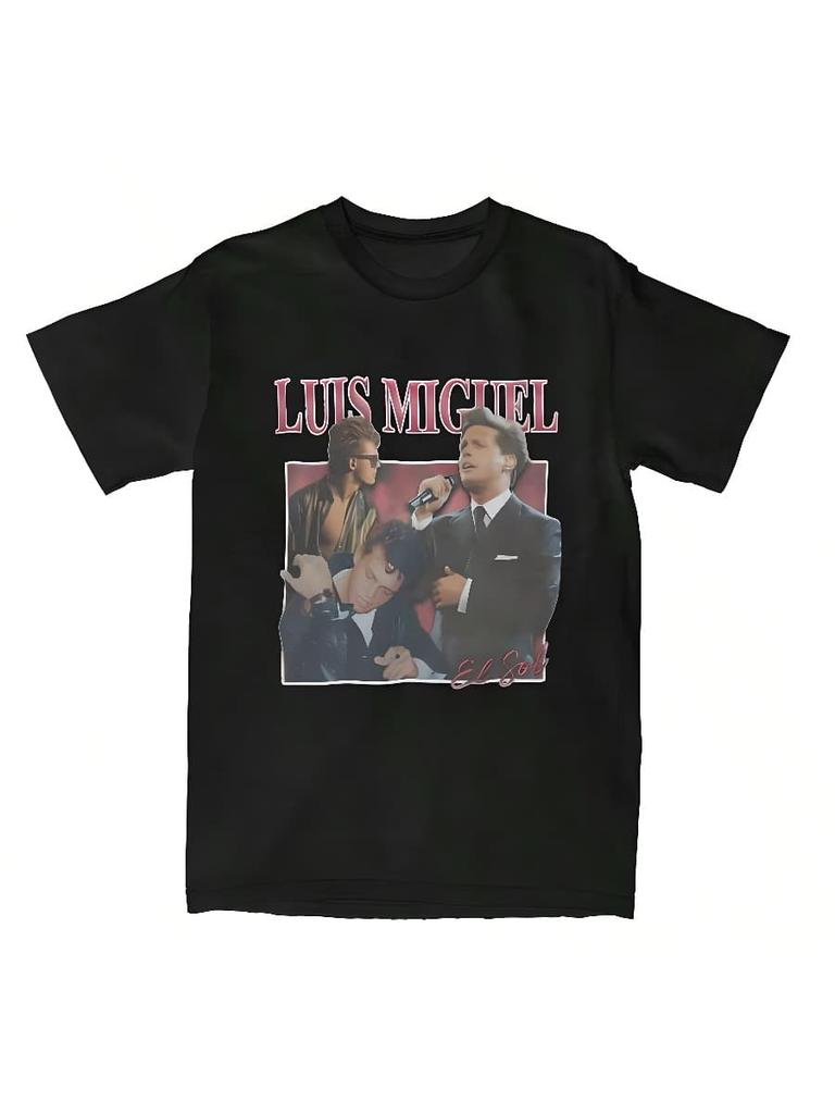 Luis Miguels Singer For Unisex Women T Shirt Accessories Vintage Tee Shirt TShirt Pure Cotton Gift Idea Tops