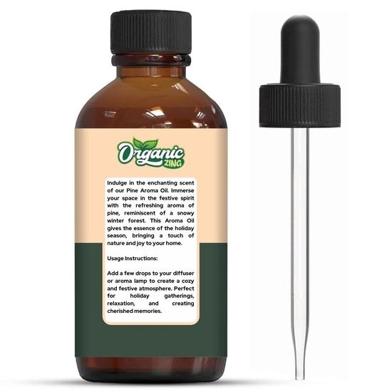 Olio Aromatico Biologico Zing Pino per la Stagione Festiva, Ravviva il tuo Natale/Vacanze/Natale/Capodanno Olio per Diffusore - 30 ml