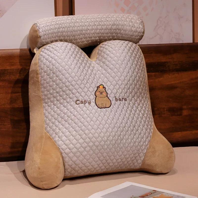 Ice Bean Bedhead Cushion Student Dormitory Reading Pillow Sofa Backrest Bay Window Cute Waist Pillow Office Lumbar Support